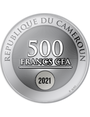 NAPOLEON BONAPARTE 200th Anniversary Silver Coin 500 CFA Francs Cameroon 2021 - Coins & More - Camerún