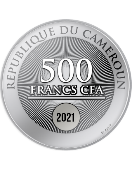 NAPOLEON BONAPARTE 200th Anniversary Silver Coin 500 CFA Francs Cameroon 2021 - Coins & More - Camerún