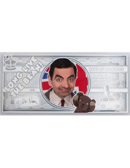 MR BEAN Silver Note 1$ Cook Islands 2021 - Coins & More - Personalidades