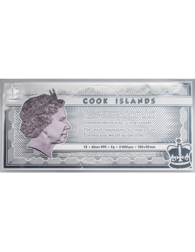 MR BEAN Silver Note 1$ Cook Islands 2021 - Coins & More - Personalidades