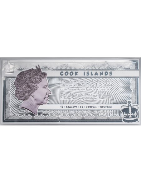 MR BEAN Silver Note 1$ Cook Islands 2021 - Coins & More - Personalidades