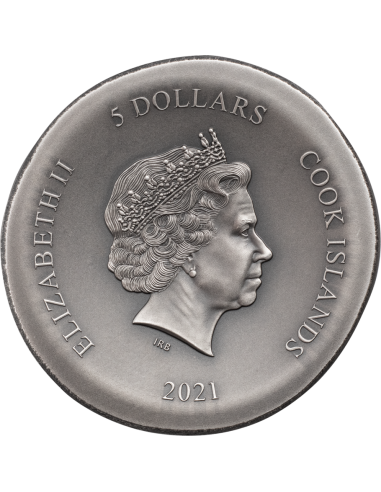 OWL OF ATHENA 1 Oz Silver Coin 5$ Cook Islands 2021 - Coins & More - Islas Cook