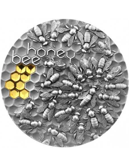 HONEY BEE 2 Oz Silver Coin 5$ Niue 2021 - Coins & More - Niue