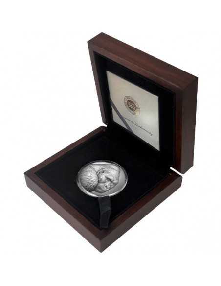 MOUNTAIN GORILLA Expressions of Wildlife 2 Oz Silver Coin 2000 Francs Cameroon 2021 - Coins & More - Camerún