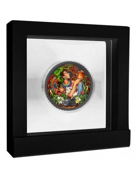 IX CHEL Goddesses of Health Silver Coin 5 Cedis Ghana 2021 - Coins & More - Africa