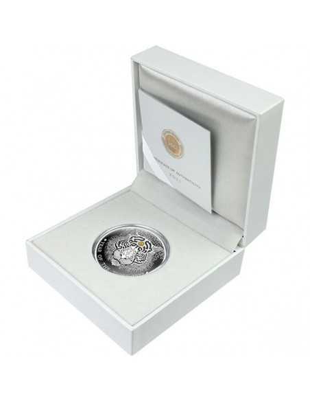 YEAR OF THE TIGER Lunar Year 1/2 Oz Silver Proof Coin 2 Cedis Ghana 2022 - Coins & More - Africa