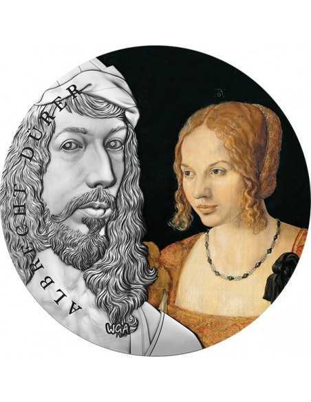 ALBRECHT DURER Worlds Greatest Artists 2 Oz Silver Coin 10 Cedis Ghana 2021 - Coins & More - Africa