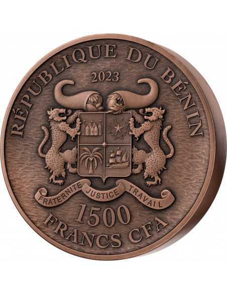 GIANT PANDA 1 Kg Kilo Copper Coin 1500 Francs Benin 2023 - Coins & More - Afrique