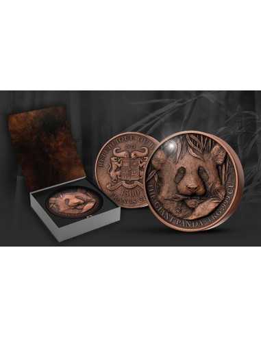 GIANT PANDA 1 Kg Kilo Copper Coin 1500 Francs Benin 2023 - Coins & More - Afrique