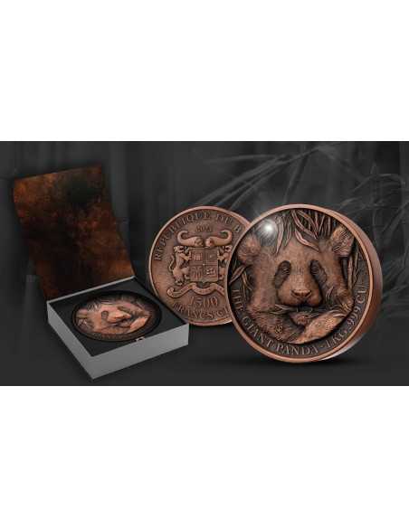 GIANT PANDA 1 Kg Kilo Copper Coin 1500 Francs Benin 2023 - Coins & More - Afrique