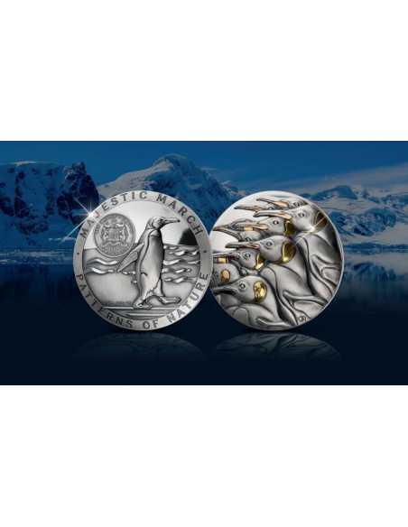 MAJESTIC MARCH Pattern of Nature 1 Kg Kilo Silver Coin 10000 Francs Benin 2022 - Coins & More - Africa