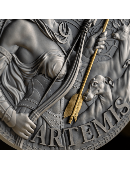 ARTEMIS The Great Greek Mythology 3 Oz Silver Coin 3000 Francs Cameroon 2023 - Coins & More - Camerún