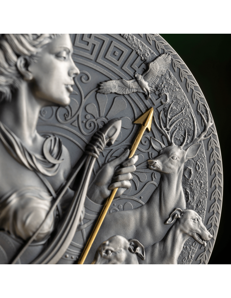 ARTEMIS The Great Greek Mythology 3 Oz Silver Coin 3000 Francs Cameroon 2023 - Coins & More - Camerún