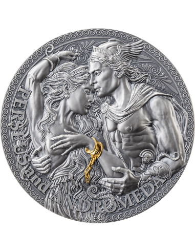 PERSEUS AND ANDROMEDA Great Greek Mythology 2 Oz Silver Coin 2000 Francs Cameroon 2023 - Coins & More - Camerun