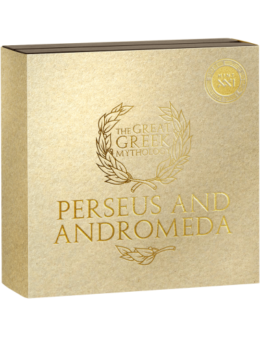 PERSEUS AND ANDROMEDA Great Greek Mythology 2 Oz Silver Coin 2000 Francs Cameroon 2023 - Coins & More - Camerun
