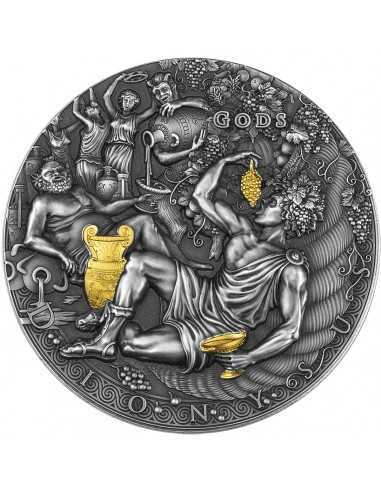 DIONYSUS Gods 2 Oz Silver Coin 2$ Niue 2022 - Coins & More - Niue
