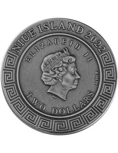 DIONYSUS Gods 2 Oz Silver Coin 2$ Niue 2022 - Coins & More - Niue