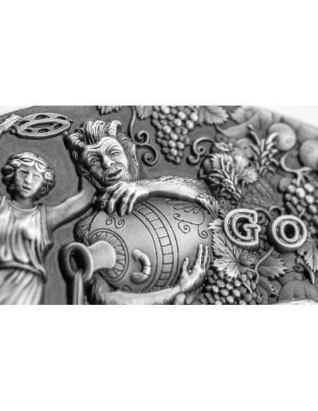 DIONYSUS Gods 2 Oz Silver Coin 2$ Niue 2022 - Coins & More - Niue