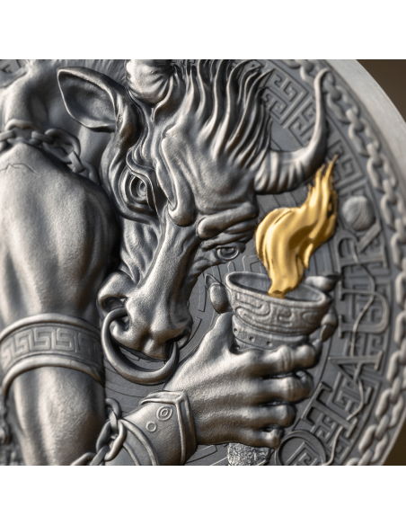 MINOTAUR Great Greek Mythology 1 Oz Silver Coin 1000 Francs Cameroon 2023 - Coins & More - Camerun