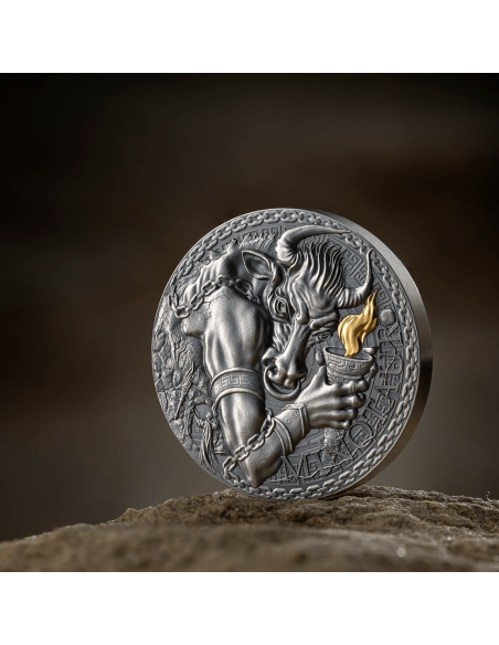 MINOTAUR Great Greek Mythology 1 Oz Silver Coin 1000 Francs Cameroon 2023 - Coins & More - Camerun