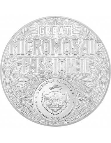 FRIDA KAHLO LA MARAVILLA Great Micromosaic Passion II 3 Oz Silver Coin 20$ Palau 2023 - Coins & More - Palau