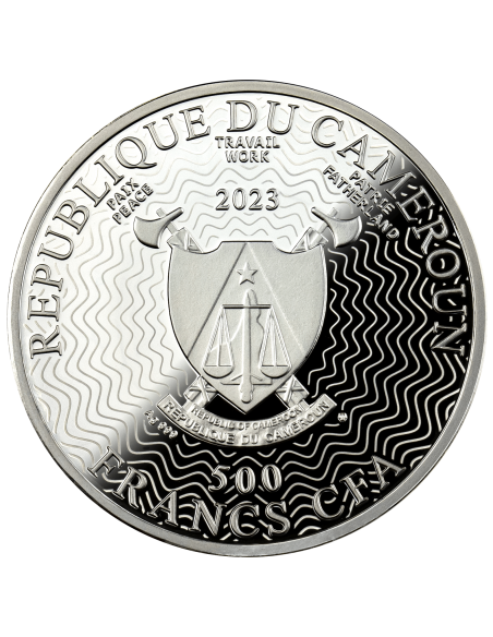 GEMINI Zodiac Signs Silver Coin 500 Francs Cameroon 2023