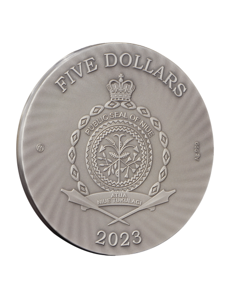 POSEIDON Goddesses and Gods 2 Oz Silver Coin 5$ Niue 2023