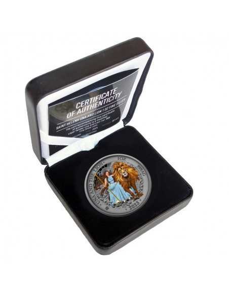 UNA AND THE LION Antique 1 Oz Silver Coin 1 Pound Saint Helena 2023 - Coins & More - Africa