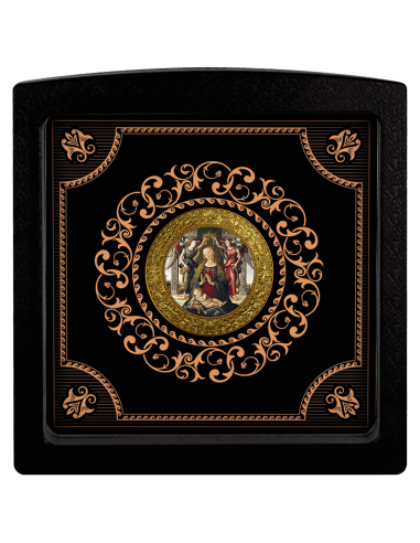 MADONNA AND CHILD WITH TWO ANGELS Masters of Santo Spirito Silver Coin 500 Francs CFA Cameroon 2022 - Coins & More - Cameroon