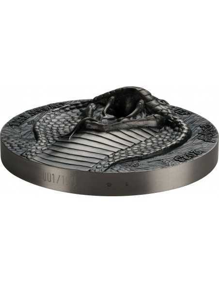 KING COBRA Big Five Asia 1 Kg Silver Coin 10000 Francs Ivory Coast 2023 - Coins & More - Costa d'Avorio