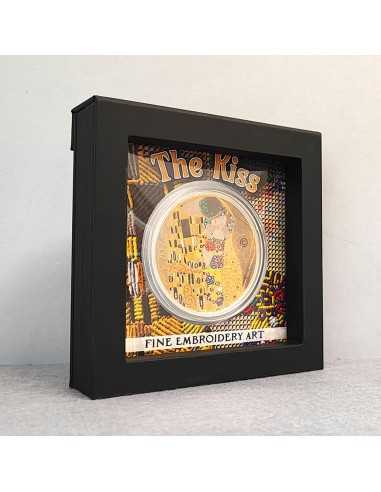THE KISS Fine Embroidery Art 3 Oz Silver Coin 20$ Palau 2023 - Coins & More - Palau