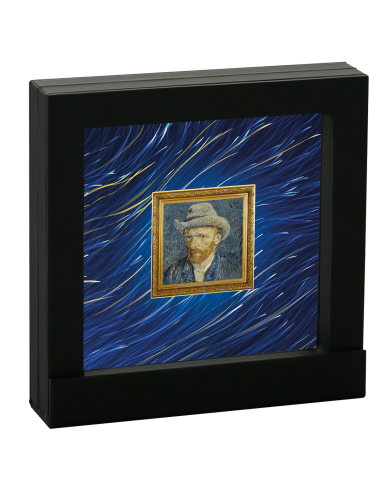 SELF PORTRAIT WITH GREY FELT HAT 170th Anniversary of Vincent van Gogh 1 Oz Silver Coin 1$ Niue 2023 - Coins & More - Niue