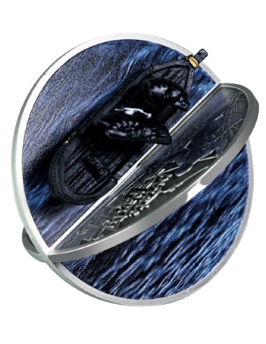 PIRATE SHIP 3D 2 Oz 3D Silver Coin 5$ Niue 2023 - Coins & More - Niue