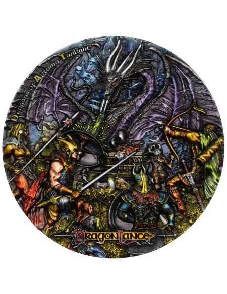 DRAGONS OF AUTUMN TWILIGHT Dragonlance Chronicles 3 Oz Silver Coin 7$ Niue 2023 - Coins & More - Niue