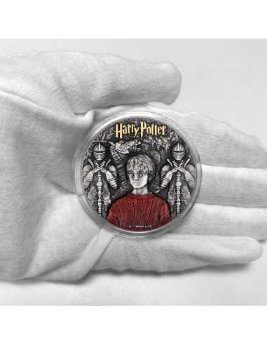 HARRY POTTER AND THE PHILOSOPHERS STONE 2 Oz Silver Coin 5$ Niue 2022 - Coins & More - Niue
