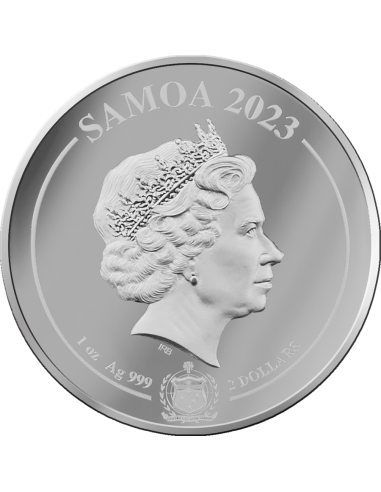 NINE TAILED FOX Mythical Creatures 1 Oz Silver Coin 2$ Samoa 2023 - Coins & More - Samoa