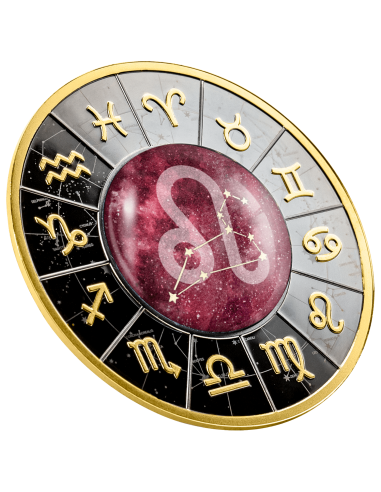 LEO Zodiac Signs Silver Coin 500 Francs Cameroon 2023 - Coins & More - Camerun