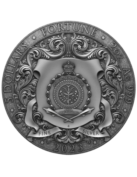 FORTUNA 2 Oz Silver Coin 5$ Niue 2023 - Coins & More - Niue