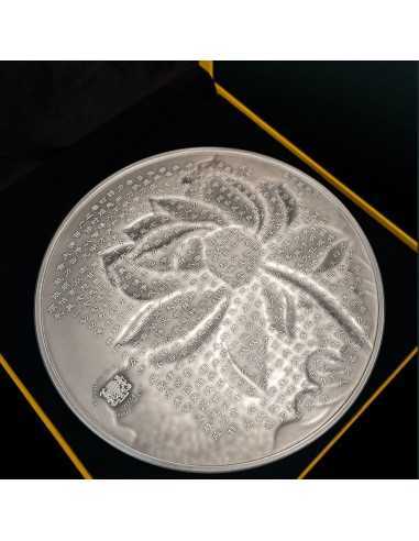 GUAN YIN Thousand-armed Thousand-eyed Bodhisattva 2 Oz Silver & 16.9 Oz Copper Coin 10000 CFA Francs Tchad 2024 - Coins & Mor...