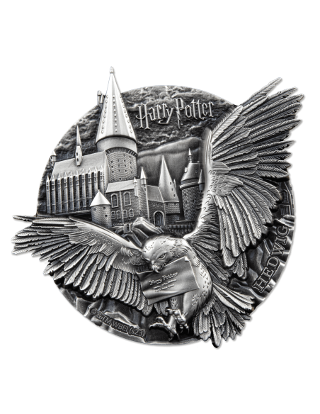 HEDWIG Harry Potter 5 Oz Silver Coin 5$ Cook Islands 2023 - Coins & More - Îles Cook