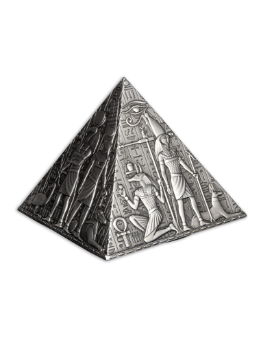 ANCIENT PYRAMID Shaped 1 Kg Silver Coin 1000 Francs Djibouti 2023 - Coins & More - Africa