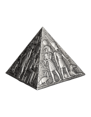 ANCIENT PYRAMID Shaped 1 Kg Silver Coin 1000 Francs Djibouti 2023 - Coins & More - Africa