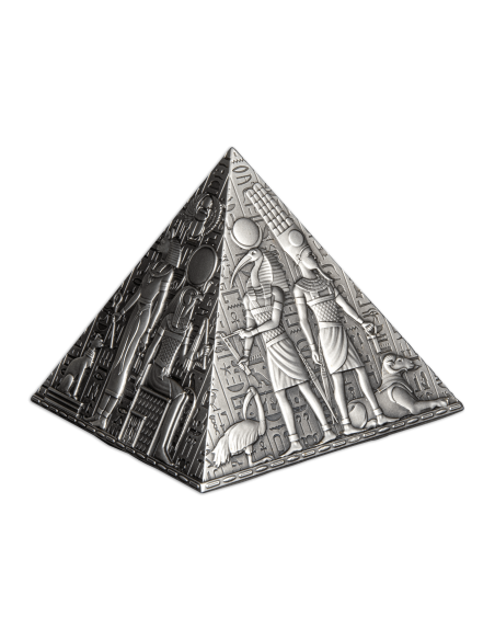 ANCIENT PYRAMID Shaped 1 Kg Silver Coin 1000 Francs Djibouti 2023 - Coins & More - Africa