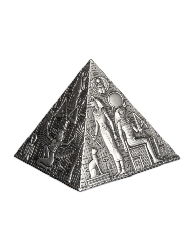ANCIENT PYRAMID Shaped 1 Kg Silver Coin 1000 Francs Djibouti 2023 - Coins & More - Africa