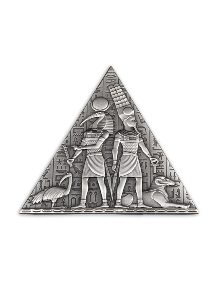 ANCIENT PYRAMID Shaped 1 Kg Silver Coin 1000 Francs Djibouti 2023 - Coins & More - Africa