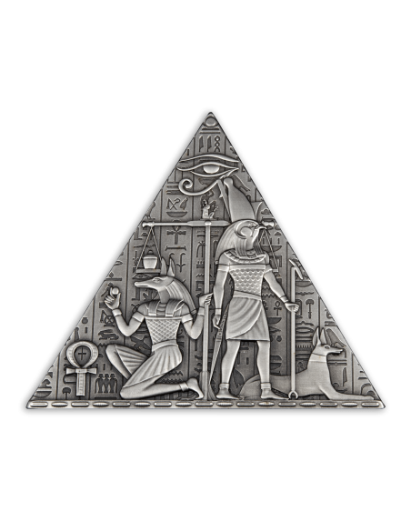ANCIENT PYRAMID Shaped 1 Kg Silver Coin 1000 Francs Djibouti 2023 - Coins & More - Africa