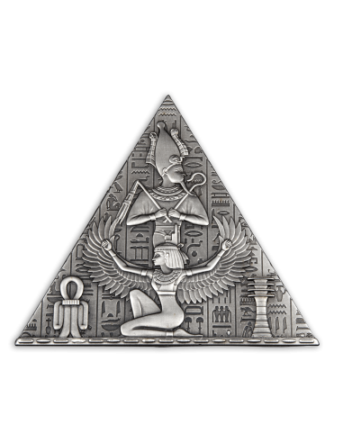 ANCIENT PYRAMID Shaped 1 Kg Silver Coin 1000 Francs Djibouti 2023 - Coins & More - Africa