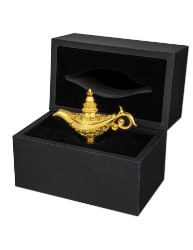 ALADDIN'S MAGIC LAMP Shaped 5 Oz Silver Coin 250 Francs Djibouti 2023 - Coins & More - Africa
