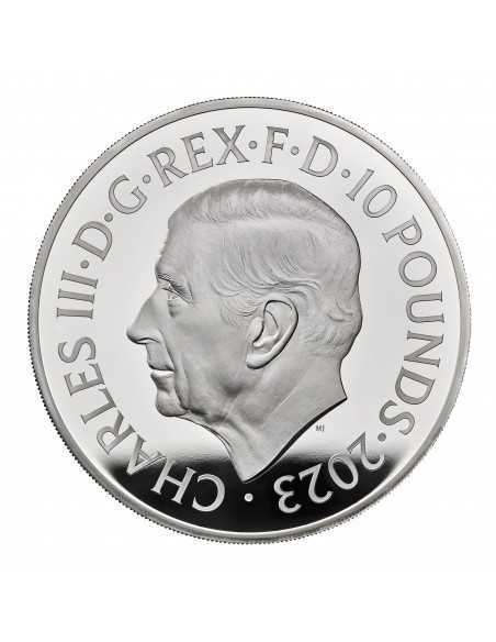 R2-D2 & C-3PO Star Wars 5 Oz Silver Coin 10£ Pounds UK 2023 - Coins & More - Royaume-Uni