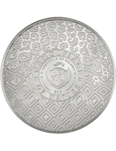 LEOPARD Camouflage of Nature 3 Oz Silver Coin 20$ Palau 2024 20$ Palau 2023 - Coins & More - Palau